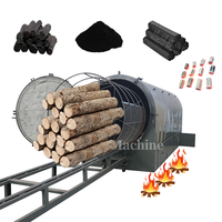 Four de carbonisation industriel écologique pour la production de charbon de bois à partir de bois dur au Kenya
