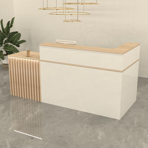 Bureau de réception d'entreprise durable, traditionnel et simple, avec bande lumineuse, mobilier commercial, salon de coiffure en Chine - Product Image 5