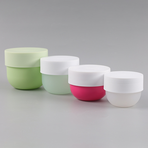 Tarro de crema de fondo redondo personalizado de 75g-500g, <span class=keywords><strong>mascarilla</strong></span> esmerilada, tarro de <span class=keywords><strong>mascarilla</strong></span> <span class=keywords><strong>para</strong></span> el <span class=keywords><strong>cabello</strong></span>, tarro dispensador colorido <span class=keywords><strong>para</strong></span> el cuidado de la piel () - Product Image 1