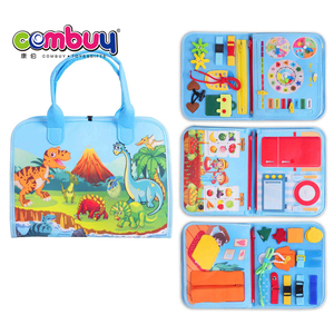 Enfant en bas âge apprentissage précoce bébé feutre livre activité enfants jouets occupé sensoriel conseil - Product Image 5