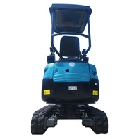 Mini-excavatrice amphibie diesel Yanmar EPA d'occasion de Chine, tractable, 1 tonne, à bras long, pour usage domestique