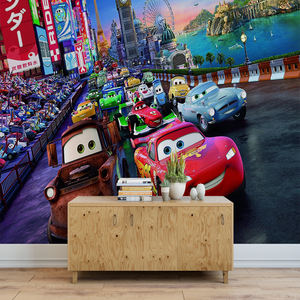 Murale Adesivo 3D Impermeabile Moderno con Tema Auto e Film, Facile Installazione per Camere da Letto dei Bambini, Sale Giochi, Hotel e Decorazioni per Bagni - Product Image 1