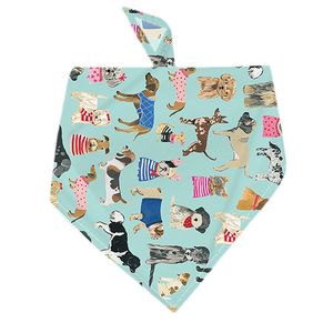Triángulo suave personalizado perro Bandana bufanda logotipo personalizado verano perro Bandanas - Product Image 6
