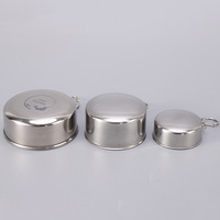 Gobelet de voyage télescopique pliable en acier inoxydable avec logo personnalisé, 75 ml, 150 ml, 250 ml, portable, pour l'extérieur, avec porte-clés