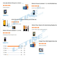 LETINE Lecteur d'affichage numérique ultra-mince 32 43 55 65 86 pouces pour Windows et Android pour ascenseurs et magasins de détail