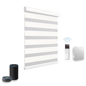 Rèm Che Sáng Rèm Ngựa Vằn Động Cơ Phòng Ngủ Cách Nhiệt Rèm Đôi Chạy Điện - Product Image 1