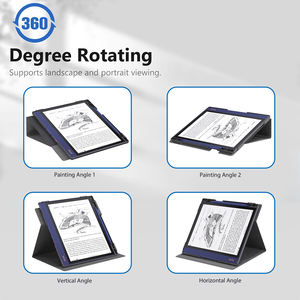NET-CASE PU cuero a prueba de golpes Smart Cover Tablet Case para <span class=keywords><strong>BOOX</strong></span> <span class=keywords><strong>Note</strong></span> Air <span class=keywords><strong>2</strong></span> / Air <span class=keywords><strong>2</strong></span> Plus 10,3 pulgadas 360 Rotate Tablet Case - Product Image 2