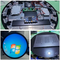 Affichage numérique tout-en-un Circle TV, écran tactile capacitif rond de 23,6 pouces pour les magasins de détail et les centres commerciaux, montage mural