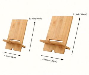 Support de téléphone portable en bambou écologique traditionnel avec logo personnalisé - Product Image 2