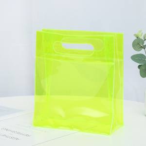 2025 Nueva Bolsa lateral de plástico de PVC con serigrafía, embalaje de regalo colorido reciclable para marco de fotos y bolsa de vino - Product Image 3