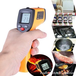 Thermomètre infrarouge GM320 -50 à 400°C, pistolet de mesure de température numérique sans contact pour usage industriel et en cuisine - Product Image 2