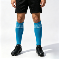 Chaussettes de football montantes pour jeunes, personnalisables avec lettres, pour matchs de club professionnels, anti-humidité, antibactériennes, anti-odeurs, échantillon gratuit