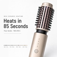 Brosse à boucler ionique sans fil entièrement portable anti-brûlure, arrêt automatique, faible rayonnement, alimentée par batterie, prête pour les VR, pour coiffure