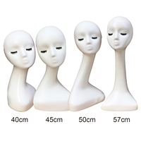 Tête de mannequin pour perruque, tête de mannequin pour l'affichage de perruques, de chapeaux, de bijoux, de lunettes, d'écharpes, modèle d'affichage pour salon de coiffure