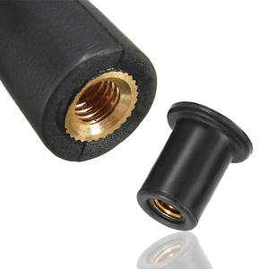 M5 de neopreno bueno tuerca latón inserte nueces con M5 x 25mm Acero inoxidable Pozi tornillo - Product Image 2