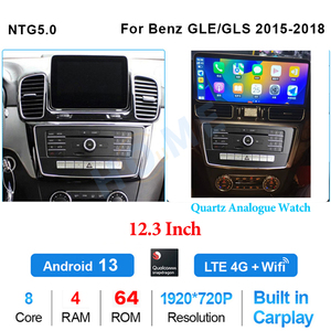 12,5 pulgadas <span class=keywords><strong>Android</strong></span> 13 Qualcomm665 128G inalámbrico Carplay navegación GPS para coche para Mercedes Benz GLS GLE <span class=keywords><strong>ML</strong></span> W166 GL X166 2012-2018 - Product Image 4