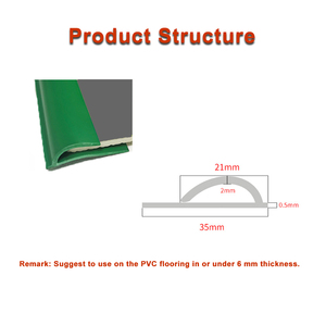 Bande <span class=keywords><strong>de</strong></span> transition pour revêtements <span class=keywords><strong>de</strong></span> sol en PVC au design moderne Capuchon supérieur en plastique flexible avec <span class=keywords><strong>joint</strong></span> <span class=keywords><strong>de</strong></span> capsulage en vinyle pour usage hospitalier - Product Image 5