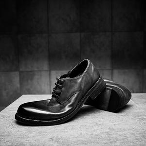 <span class=keywords><strong>รองเท้า</strong></span>หนังทำมือสไตล์อังกฤษย้อนยุค <span class=keywords><strong>พื้น</strong></span>หนา ลุคเก่า สำหรับผู้ชาย - Product Image 2