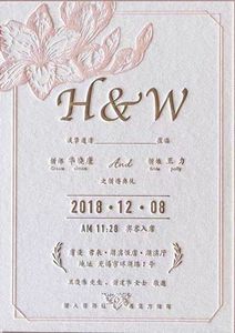 Ins Style Cotton Paper <b>Wedding</b> Invitation <b>Card</b> - Product Image 3