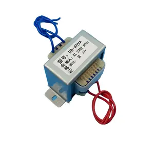 Taidacent-transformador de potencia monofásico, transformador de 40VA, 220V a 24V, 40W, AC24V, 1.5A, EI66, con cable de plomo