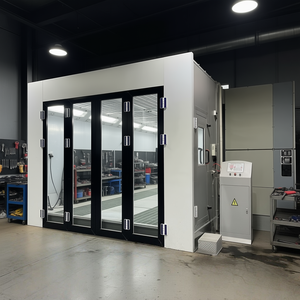 Four de <span class=keywords><strong>peinture</strong></span> automobile certifié CE 20 kW à double alimentation (électrique/combustible) avec éclairage LED pour atelier de carrosserie - Product Image 3