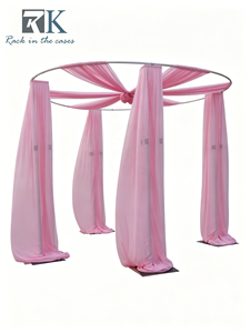 Kit de Tubos Redondos de Lujo y Tela para Telón de Fondo para Bodas, Fiestas, Eventos y Ceremonias - Product Image 6
