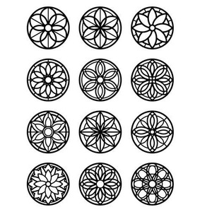 Panneau décoratif / Panneau métallique découpé au laser, moderne, personnalisable, en acier inoxydable, rond, séparateurs de pièce contemporains - Product Image 5