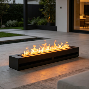 <span class=keywords><strong>Chimenea</strong></span> de Vapor de Agua Decorativa, <span class=keywords><strong>Chimenea</strong></span> Lineal Integrada con Control Inteligente para Diseño de Interiores, Recepción de Hotel, Salón - Product Image 2
