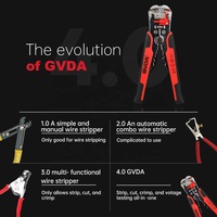 GVDA Pince à dénuder automatique 4 en 1 Pince à dénuder multifonctionnelle Outil à main terminal avec testeur de tension sans contact