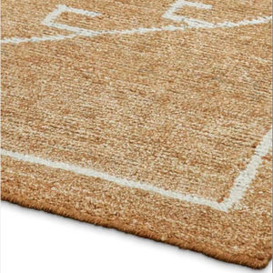 พรมคิลิมทำมือจากขนสัตว์ 100% และไหมไผ่ ผ้าปูพื้นลายเรขาคณิตปักลายดีไซเนอร์ สำหรับบ้าน โรงแรม ห้องนั่งเล่น ชายหาด สไตล์โบโฮ - Product Image 4