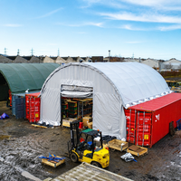 Auvent de toit en PVC pour conteneur industriel, tente de stockage étanche pour conteneur maritime, entrepôt