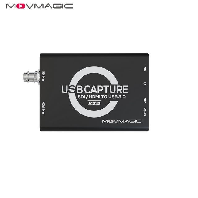 Movmagic 2112 Signal Processing Equipment HD Video Capture Card USB3.1 Game Capture 4K HD MI SDI for Input Line Audio I/O 3D