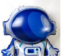 Logo personnalisé Impression complète Spaceman Design Ballons en aluminium Ballons gonflables à l'hélium en mylar pour la publicité