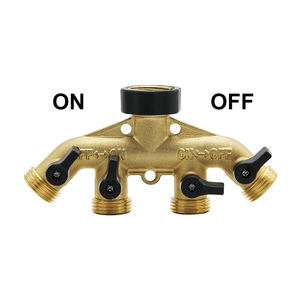 Высококачественный латунный 4-ходовой коллектор с 3/4 "гнездовым коннектором и клапанным 3/4" штекер BSP - Product Image 1