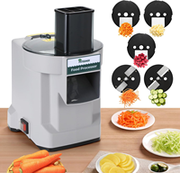 Robot culinaire électrique professionnel 5 en 1, coupe-légumes, trancheuse, hachoir pour fruits, oignons, pommes de terre, appareil de cuisine CE