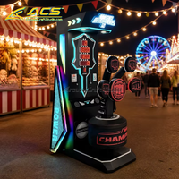 Machine de jeu d'arcade de boxe à monnayeur ACS en métal, testeur de force de frappe multi-cibles, testeur de puissance, vitesse de réaction LED, 1 an de garantie