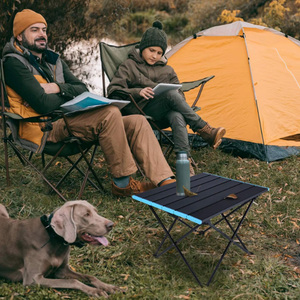 Tentes de camping avec table de camping portable, table en aluminium ultralégère avec sac de rangement, installation facile avec sac de transport - Product Image 5