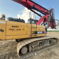 Foreuse rotative sur chenilles SANY SR155 d'occasion pour la construction de fondations et le piegeage de fondations