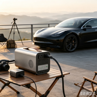 Nouvelle prise de décharge Tesla V2L V2H standard américaine, 7,5 kW 110 V/240 V, double prises avant et arrière, affichage numérique, application, modèles 3/S/X/Y
