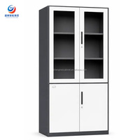 Armoire de classement métallique moderne, mobilier de bureau, casier de rangement en acier avec serrure, armoire de classement durable en acier laminé à froid pour la maison
