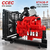 Moteur diesel refroidi par eau SCDC CCEC KT38 38L série KTA38-P de 700 à 1490 CV pour pompe à eau, pompe à incendie, fabricant industriel