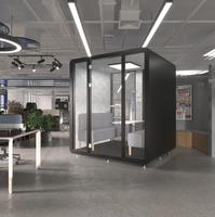 Conception moderne de cabine d'intimité insonorisée mobile de haute qualité pour l'utilisation de conférence d'école d'hôtel de bureau