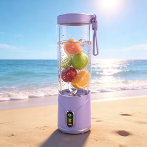 550ml BPA Free Portable Juicer 2000mAh USB Rechargeable Wireless One-<b>Button</b> Operation Smoothies <b>Maker</b> Heavy Duty Ice Outdoor Car - Product Image 6