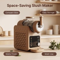 Máquina de helado suave One Touch para mostrador, sin preparación de hielo, multifuncional, para hacer granizados en casa, con certificación CE CB