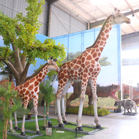 Hochwertige Lebensechte Künstliche Mechanische Animatronische Giraffe in Originalgröße für Zoo, Park und Museum
