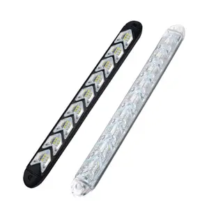 9LED 12LED白色琥珀色DRL Led日间运行装饰灯转向信号灯