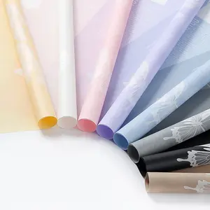 Высококачественная Красивая упаковочная бумага для букета бабочек, водонепроницаемый дизайн, быстрая доставка, упаковочная бумага для цветов