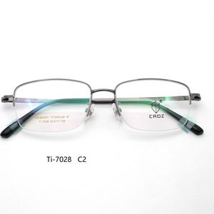 กรอบแว่นตาโลหะ Ti-7028 น้ำหนักเบา ทนทาน ทันสมัย ดีไซน์ยืดหยุ่นเพื่อความสบาย - Product Image 4
