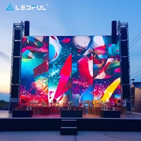 Mur vidéo LED géant incurvé de 2 x 3 mètres pour événements, location de scène, publicité, Pakistan, haute définition