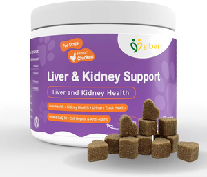 Tablet Kunyah Lembut Laris Manis untuk Kesehatan Hati & Ginjal, Camilan Anjing & Kucing dengan <span class=keywords><strong>Milk</strong></span> Thistle, Curcumin & Phosphatid, Aman & Efektif - Product Image 1